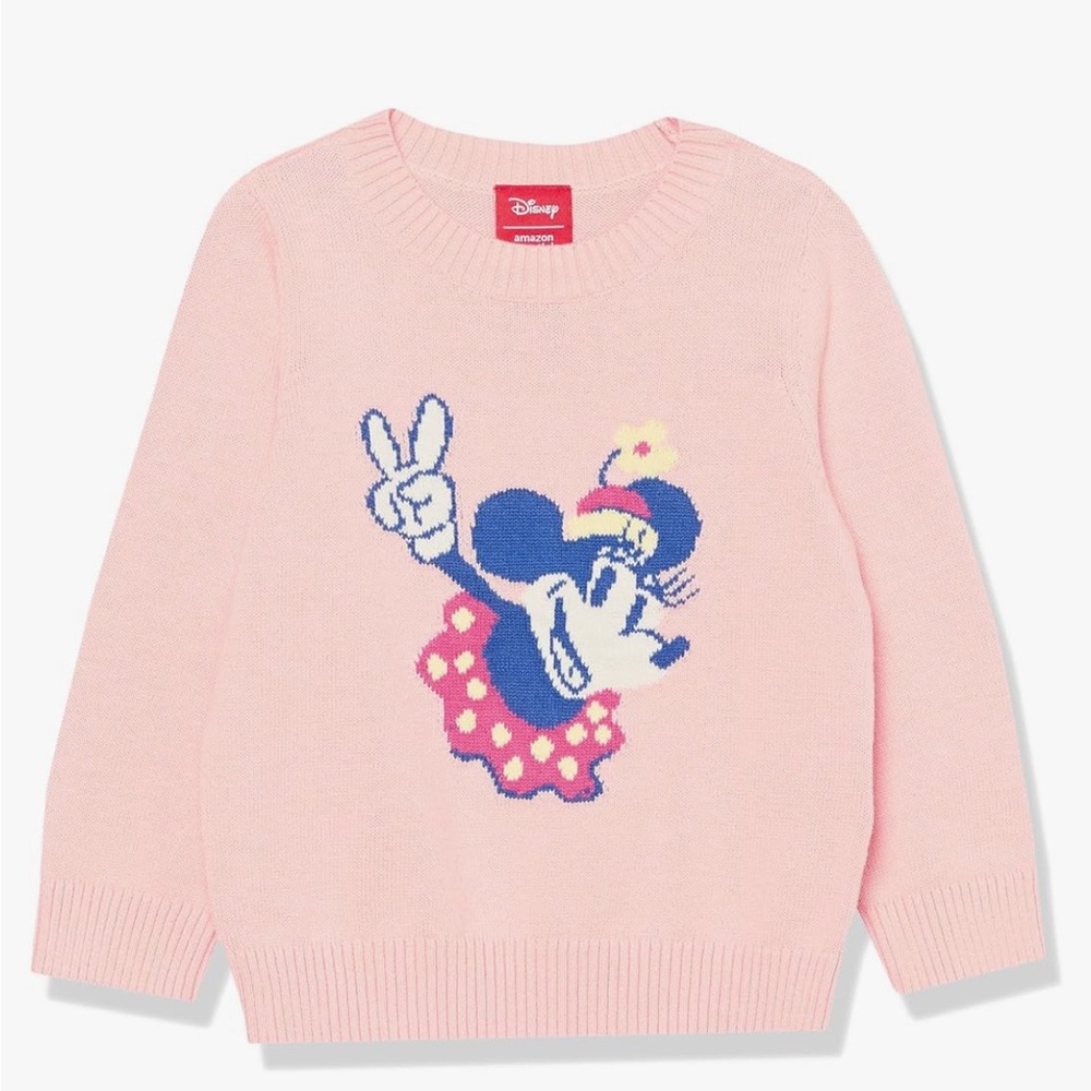 NWT Disney Minnie Mouse Peace crew neck sweater